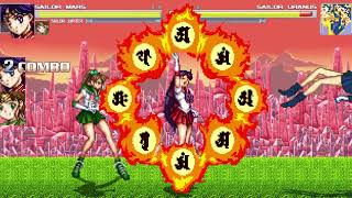 Sailor Jupiter And Sailor Mars Vs Sailor Uranus  mugen  watch Mode  download Link