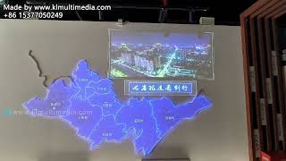 Sensory Art Experience on Projection Wall: Interactive Art Show on a map