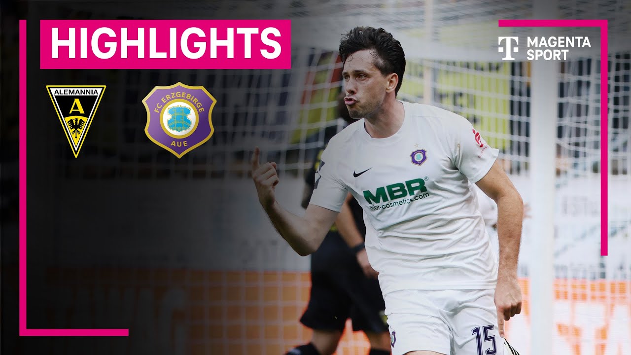 Alemannia Aachen -  FC Erzgebirge Aue | Highlights 3. Liga | MAGENTA SPORT