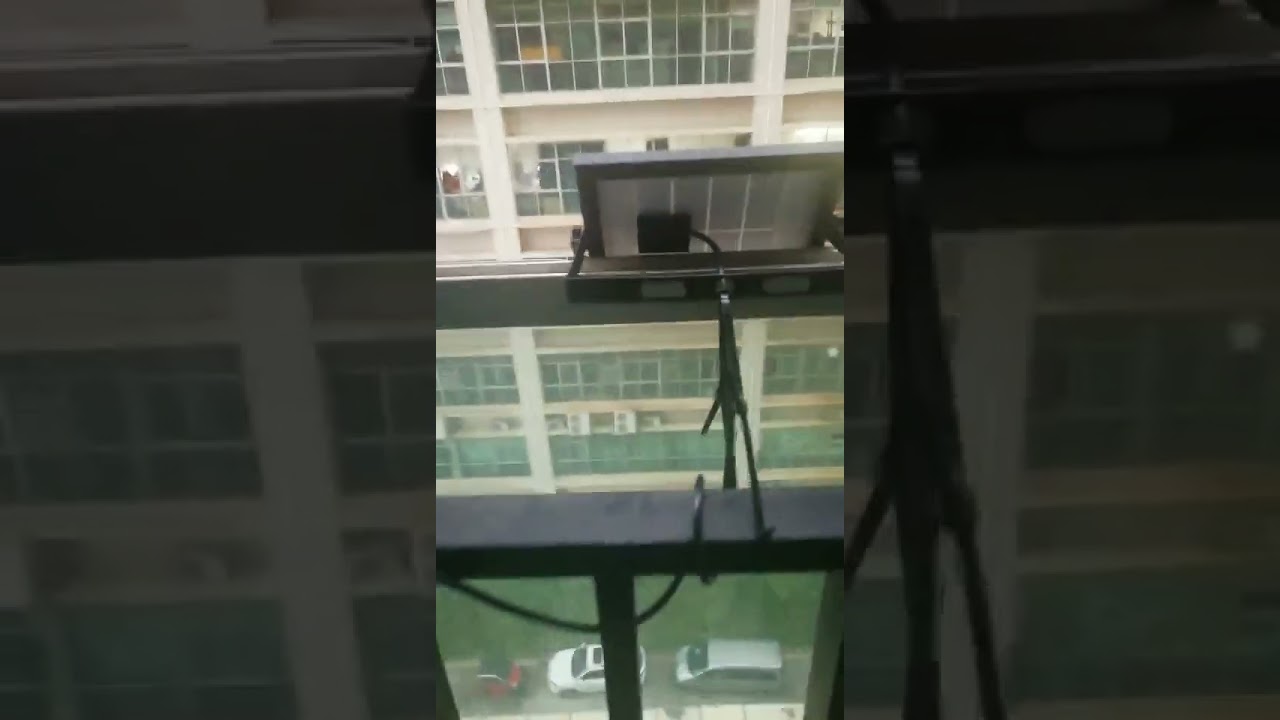 10W solar flood light in charging-solway