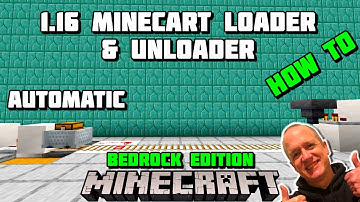 Minecraft MINECART UNLOADER and LOADER - Automatic - 1.16 Bedrock Edition