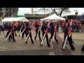 University of Illinois Cheerleaders and Marching Band in Dallas, Texas