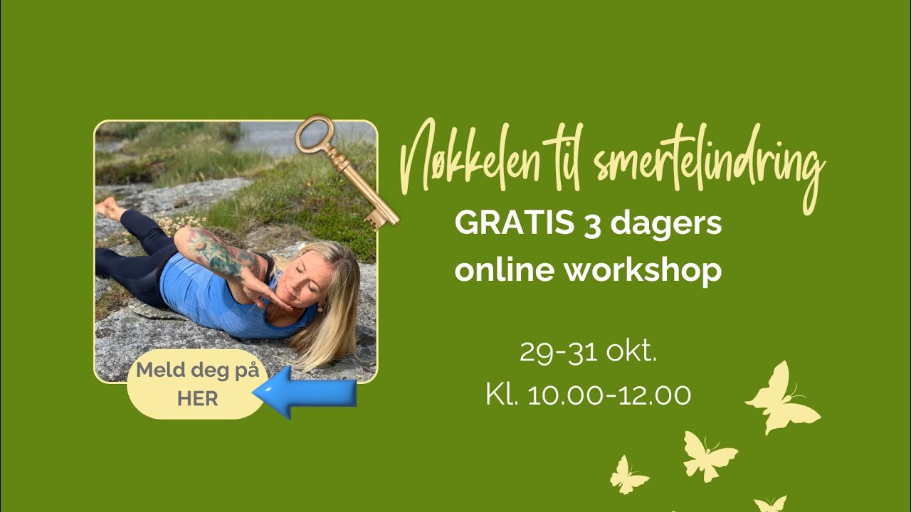 Opptak fra Dag 2 i workshopen Nøkkelen til smertelindring