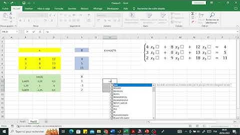 Résolution Systèmes Linéaires avec Excel