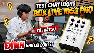 TESTING THE ID52 PRO LIVE BOX – IS IT REALLY AS TOP-TIER AS THE HYPE 24BIT/192KHZ AUDIO