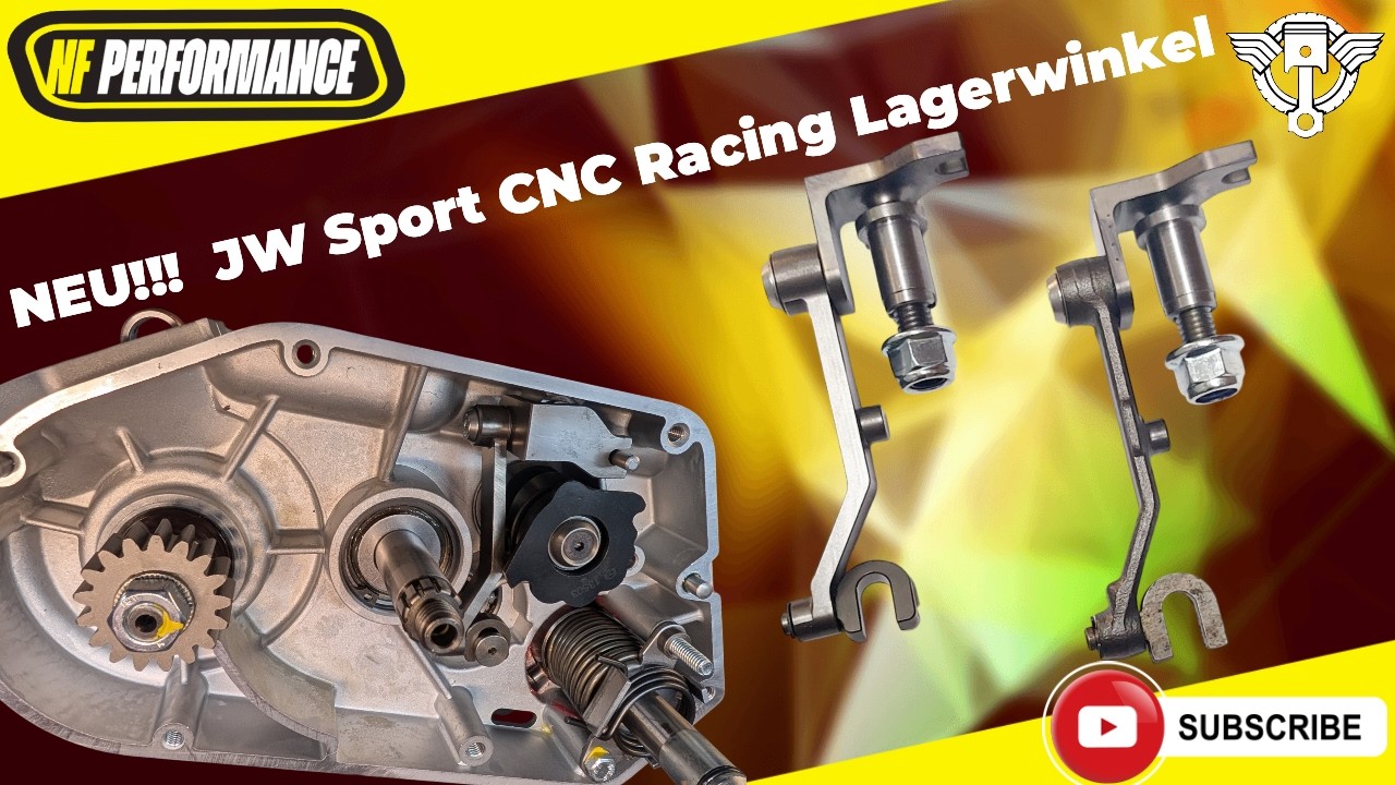 Neuer JW Sport CNC Lagerwinkel für Simson Motorserie M500-M700