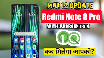 REDMI NOTE 8 PRO MIUI 12 WITH ANDROID 10 Q UPDATE | MIUI 12 FOR REDMI NOTE 8 PRO WITH ANDROID 10 Q