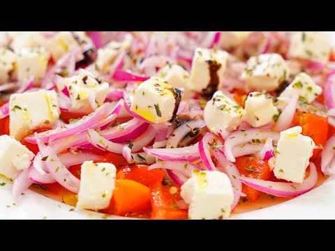 Салат с перцем и фетой: простой и вкусный рецепт