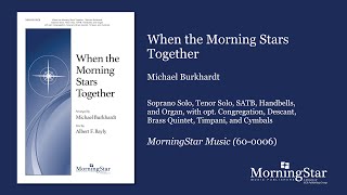 When The Morning Stars Together By Michael Burkhardt  Scrolling Score