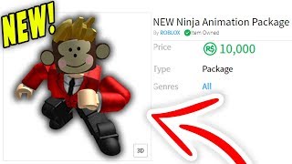 Using The New Ninja Animation Roblox Youtube - roblox ninja animation package