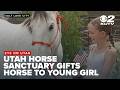 Utah woman gifts young girl her own horse from rescue