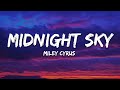 Miley Cyrus Midnight Sky Lyrics mp3
