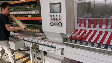 Semi automatic bopp adhesive tape slitting machine. Under big promotion before the Chinese New Year