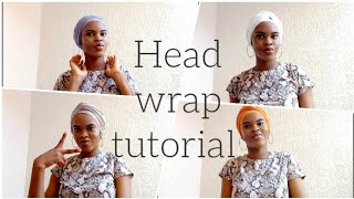Easy Headwrap tutorial (no pins)