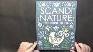 Flip Review Scandi Nature by Jen Racine Adult Coloring
