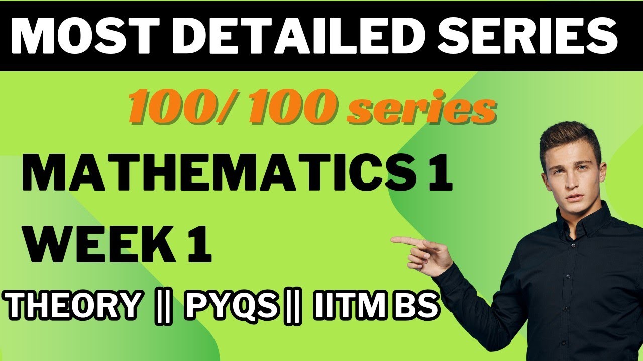 MATHS 1 || WEEK 1 || PART 2 || PYQS || IITMBS - YouTube