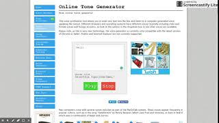 Free Online Voice Generator | OnlineToneGenerator.com