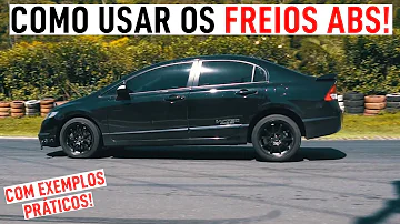 Como frear um carro com freio ABS?
