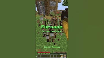 average block shuffle game in Minecraft #shorts