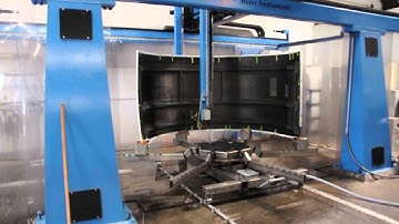 Composite Inspection of Aircraft Nacelle on Automated Ultrasonic System (30 second video)