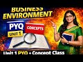 😱 Unit 1 Itna Easy Hai!Business Environment PYQ + Concepts | Don’t Miss