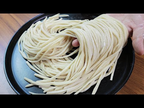 家庭手工麵條做法,簡單易學無添加,勁道爽滑,比賣的還好吃