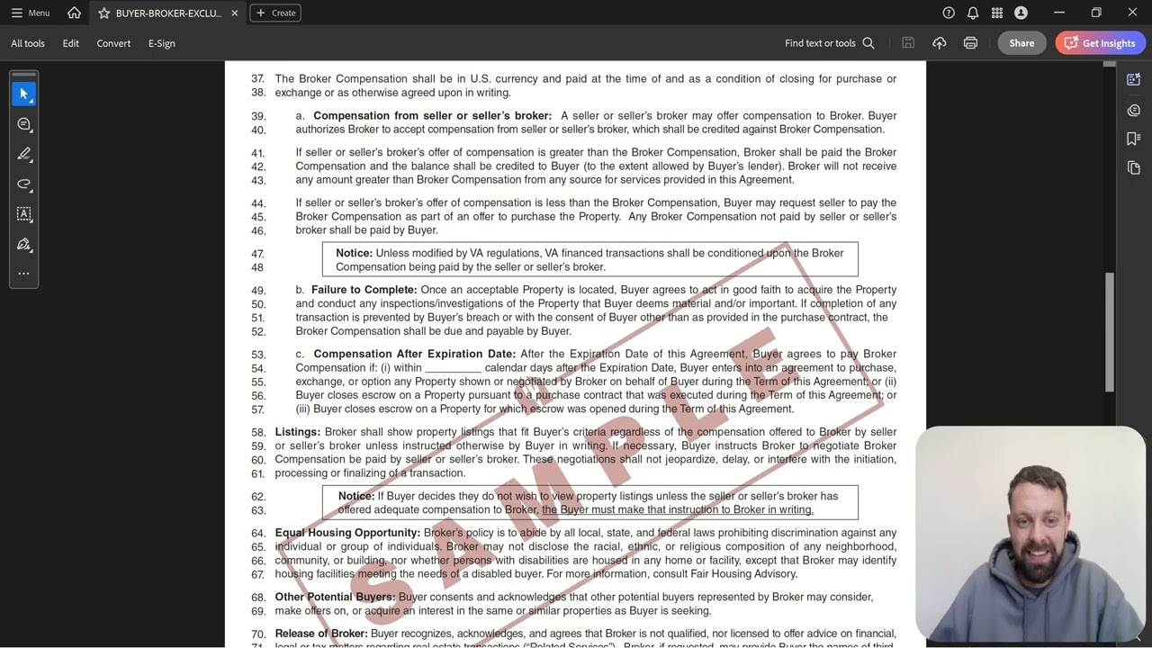 Buyer Broker Exclusive Employment Agreement