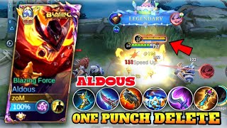 ALDOUS FULL DAMAGE BUILD 2024 | ALDOUS ONE SHOT BUILD #aldous #mobilelegends #top1globalaldous