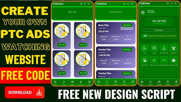 Make Your Own Ptc ads watching Website | latest Design | ads watching website | Free Script Download