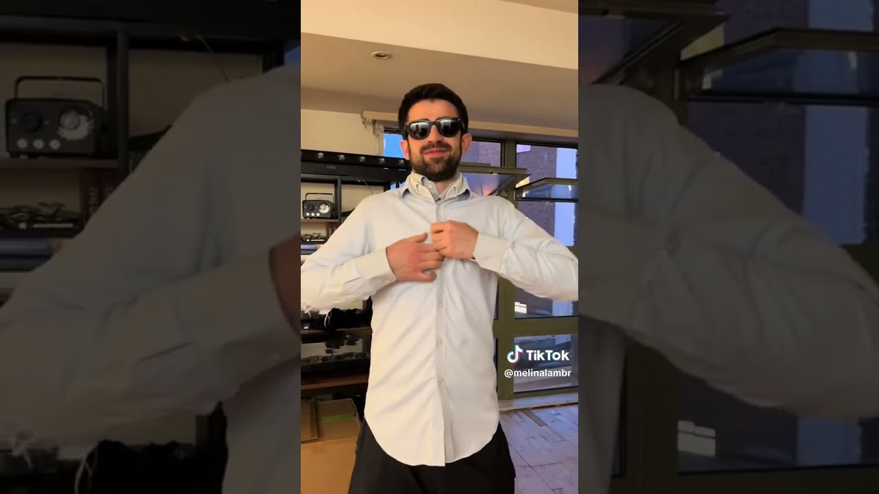 Shirt Ripping Video 52! Handsome Man Rips Shirts Elbows & Pops Buttons To Show His Body