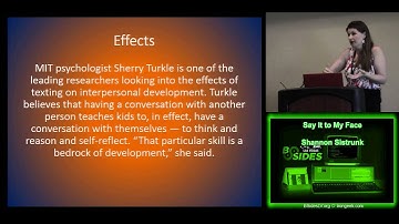 BSidesLV 2013   5 1 2 Say It to My Face   Shannon Sistrunk