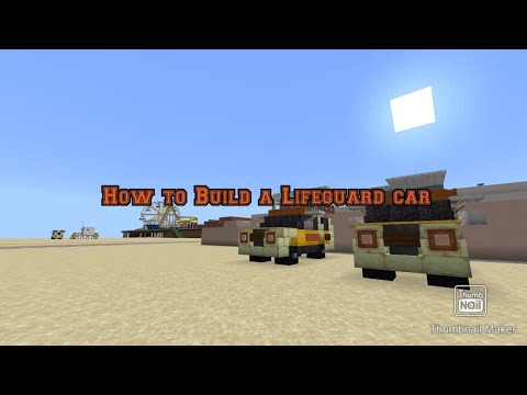 How to Build a Lifeguard car in Minecraft|PS4 - YouTube