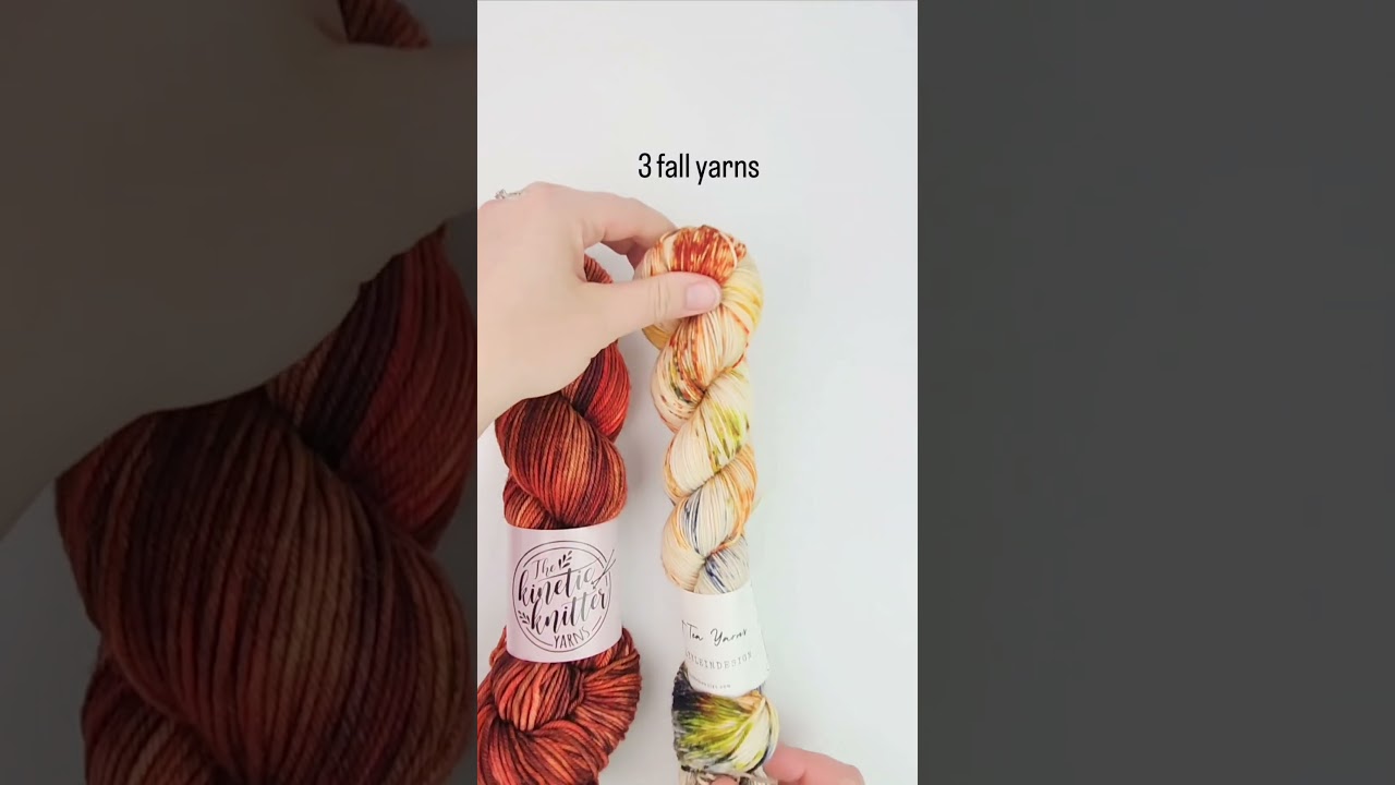 3 new fall yarns