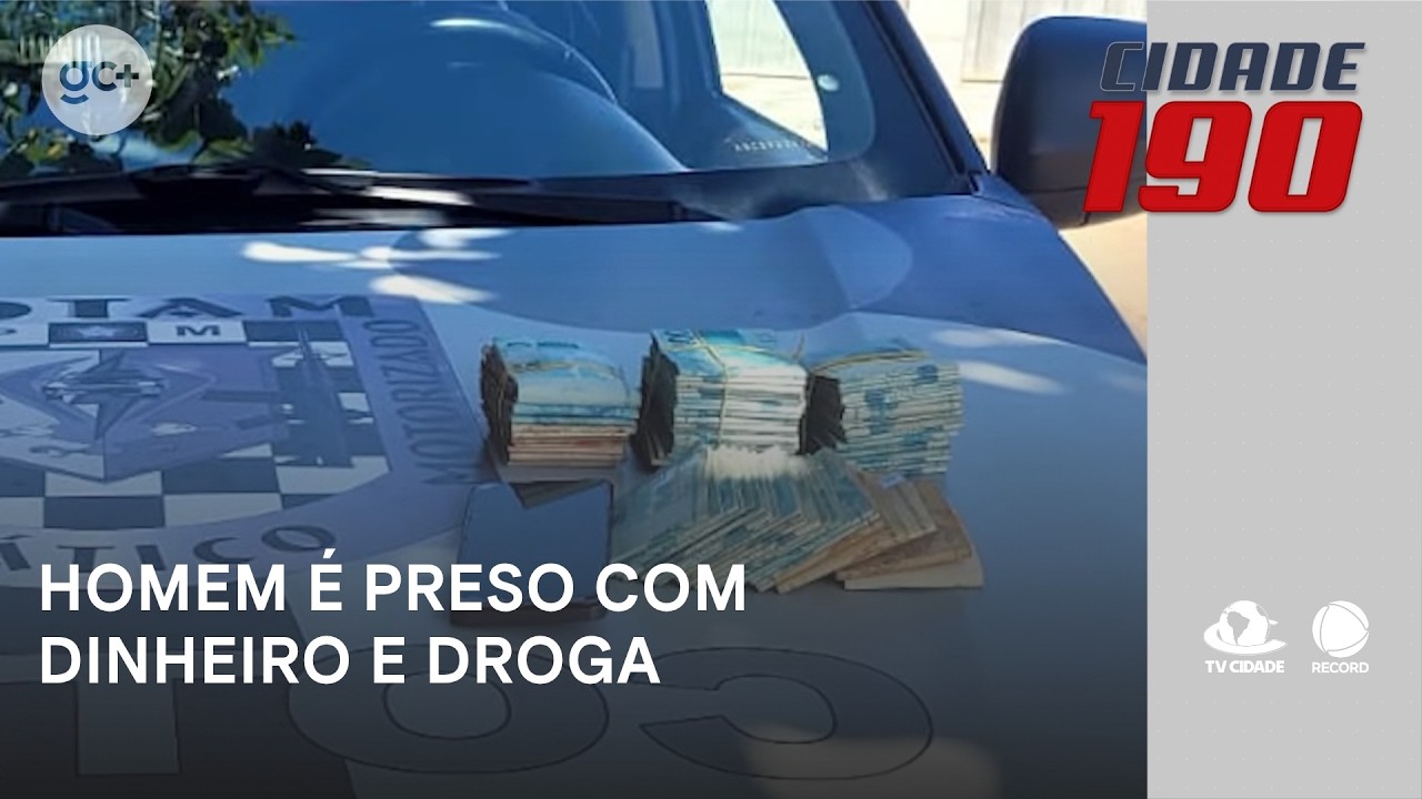 Homem com passagens pela polícia é preso com dinheiro e droga | Cidade 190