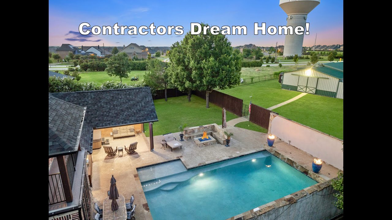 Contractors Dream Home + Business Site with No HOA 1.8 Acres 22 Covered Parking Spots Prosper TX