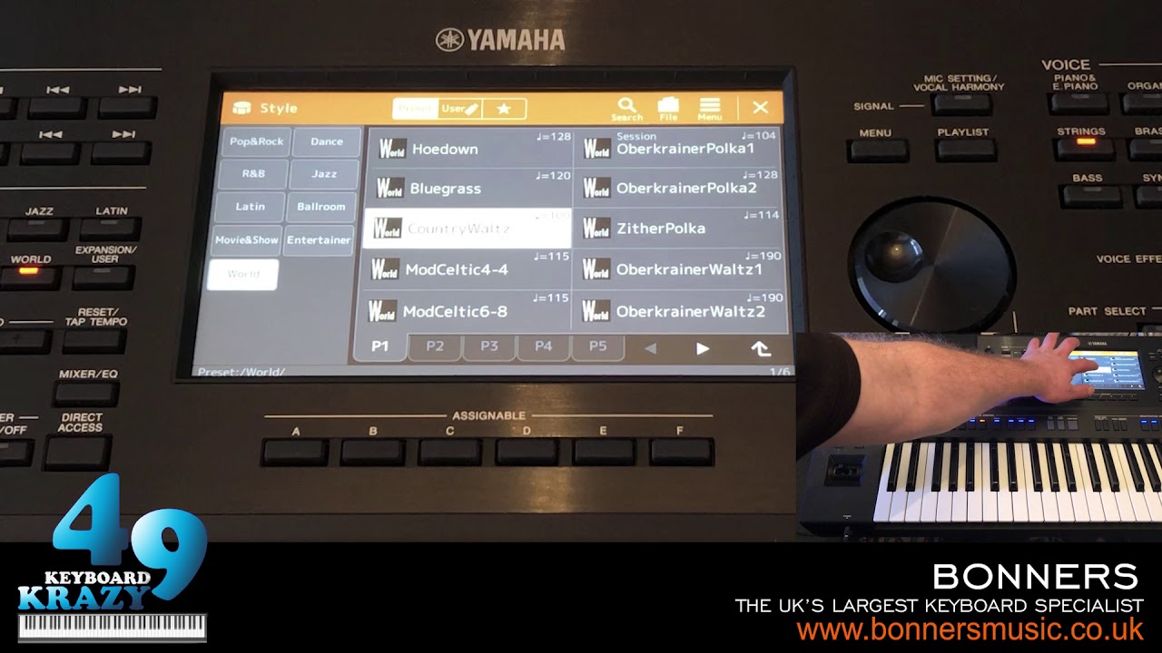 Yamaha PSR-SX900 Keyboard - World Styles Part 1/2