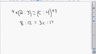 Solving Problems with 3 term Ratios