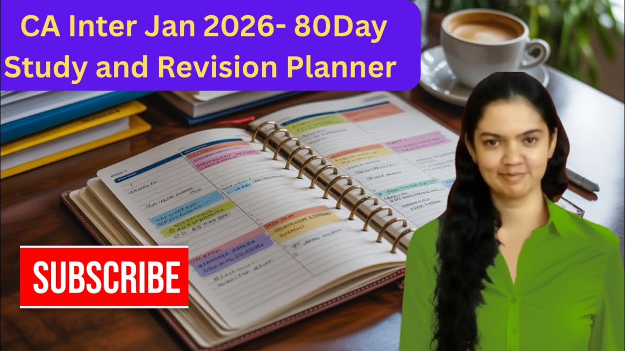 Crack CA Inter Jan 2026 in Just 80 Days! 🚀 Study + Revision Plan - YouTube