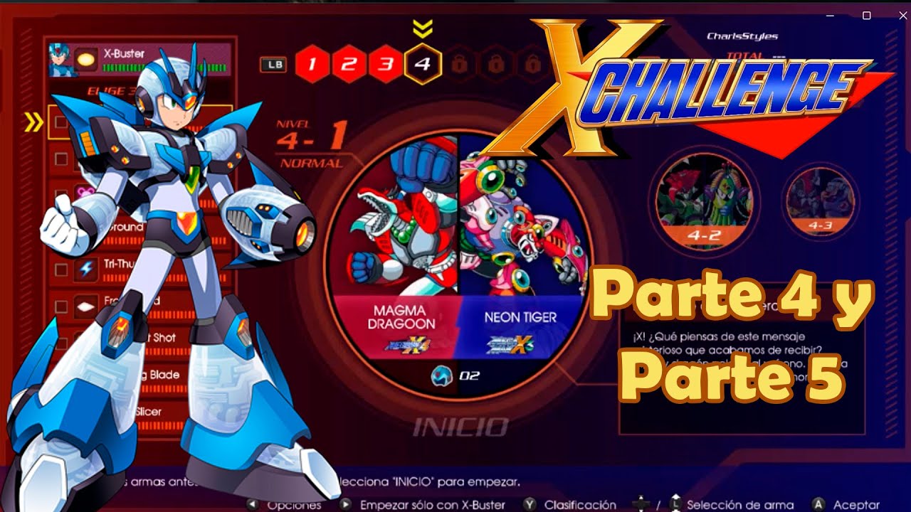 Mega Man X Challenge! - Nivel 4 y Nivel 5 de 9: Calentando motores para... Sigma y Zero!