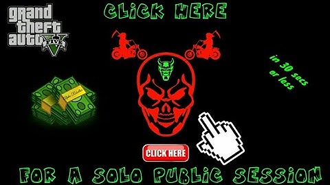 GTA 5 ONLINE - How to get a solo public session/lobby (in less than 30 seconds)