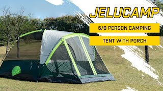 How to Setup JELUCAMP 6 Person Camping Tent with Screen Porch
