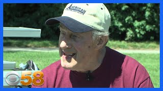 'An excellent teammate': 90-year-old man having fun, making plays on the diamond