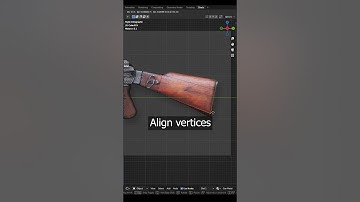 Modeling an AK-47 in Blender (Part 4) (Arijan) #blender #tutorial #shorts