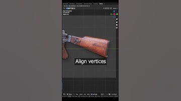 Modeling an AK-47 in Blender (Part 4) (Arijan) #blender #tutorial #shorts