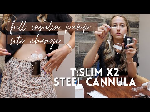 Change my insulin pump site with me! t:slim x2 TruSteel