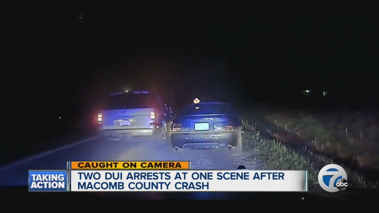 Drunk driver hits car during drunk driving stop - YouTube