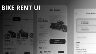 Bike Rent app ui • Flutter • UI showcase #flutter #uidesign #dart