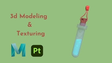 Autodesk Maya _ 3D Modeling Stylized Potion Container In Autodesk Maya and Substance 3d Painter