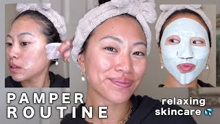 My Relaxing Pamper Skin Routine! Esspensive Glazed Donut Vibes ✨