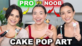 Cake Pop Art Challenge ft. Rosanna Pansino! (PRO vs NOOB)  Merrell Twins